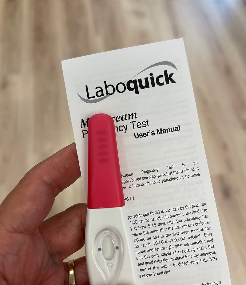 2 x Laboquick Ultra Early Midstream Pregnancy Test - Pregnancy Test Early Detection - Fertility Test 10mIU/ml HCG - 2 Pregnancy Tests Bundle - 5 Days Detection - NewNest Australia