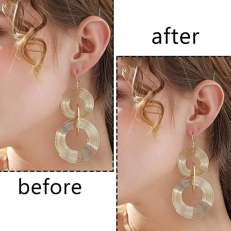 Crlldpm Pack Of 150 Ear Lobe Support Patches Invisible Earring Ear Lobe Earring Patches Waterproof Wonder Support Patches Ear Lobe Supports Heavy Earrings Stabilizers - NewNest Australia