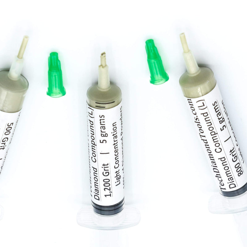 TechDiamondTools Kit of 3 Diamond Lapping Paste Polishing Compound 500 800 1200 Grit Lapidary Paste for Rock Glass Metal Jewelry Resin Marble with 10% of Diamond Powder USA Made 1200 800 500 grit - NewNest Australia