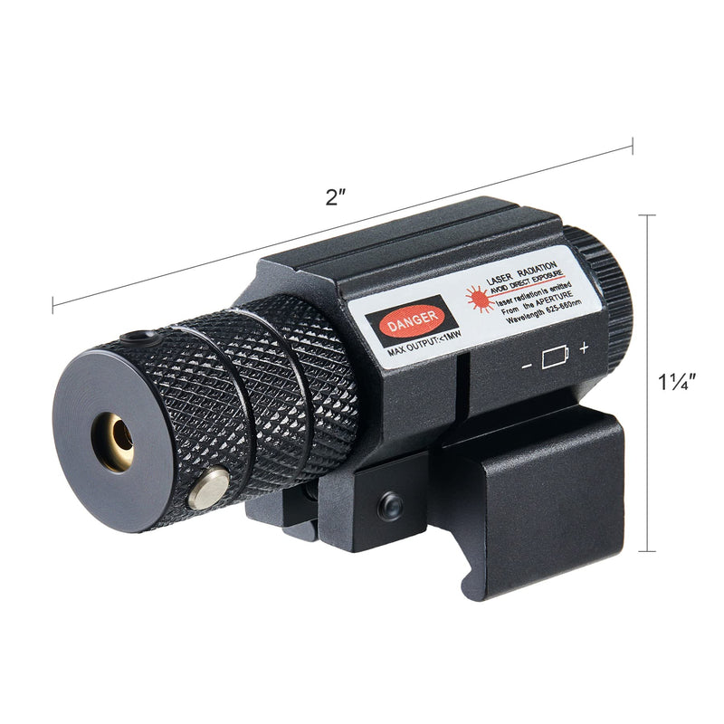 Pinty Compact Tactical Red Laser Sight with Picatinny Mount Alan Wrenches for Hunting - Easy and Bright - NewNest Australia