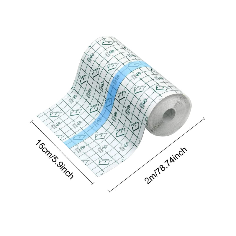 Second Skin Tattoo Aftercare Waterproof Bandage Transparent Stretch Skin Tape, Tattoo Film, Clear Second Skin Protection for Tattoo Aftercare, Recovery(15cm x 2m) - NewNest Australia