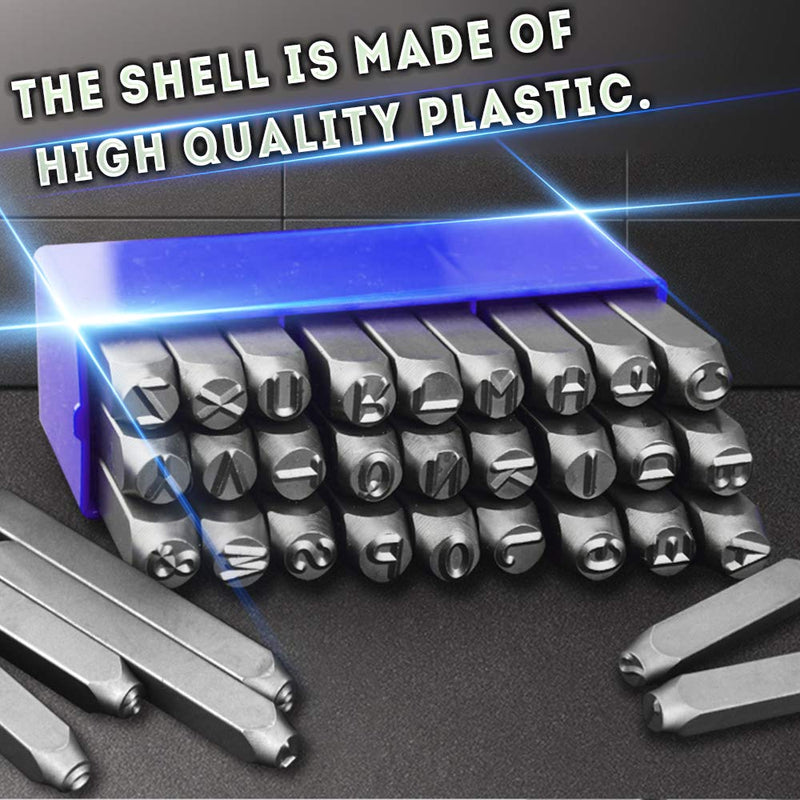 Oudtinx Number and Letter Stamp Set (36 Piece Punch Set/A-Z & 0-9) Industrial Grade Hardened Carbon Steel Metal - 1/16" (1.5mm) Characters - Perfect for Imprinting Metal, Wood, Plastic, Leather, More! S2 steel 1.5mm - NewNest Australia