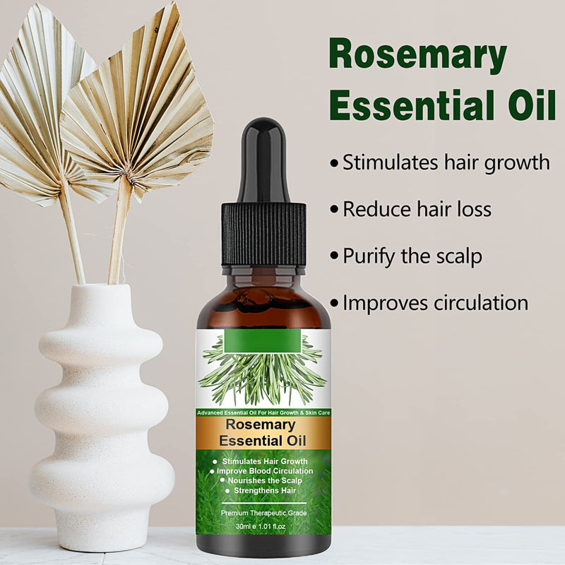 Rosemary Essential Oil, Rosemary Essential Oil, Rosemary Oil Hair Growth, Rosemary Oil 100% Natural Organic Essential Oil, Strong Hair Growth, More Hair Density, Hair Growth 2 X 30 Ml (60 Ml) - NewNest Australia