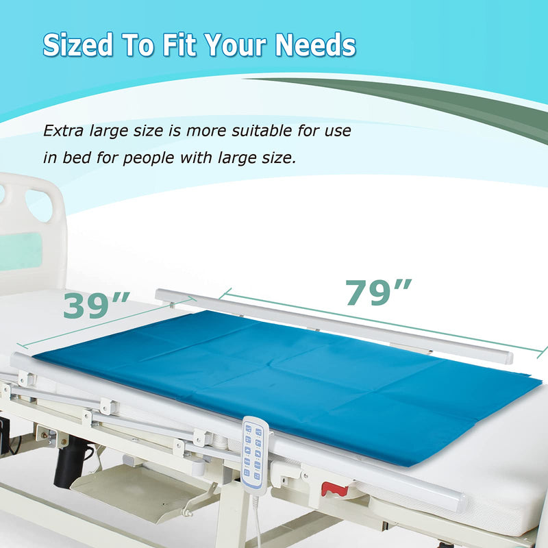 [LOSCHEN] Tubular Slide Sheet for Patient Transfer, Sliding Draw Sheets to Assist Moving Elderly - for Cars, Vehicles, Wheelchairs and Bed Transfers - Hospitals & Home Care (39"x79"(100x200cm), Blue) 39"x79"(100x200cm) Green - NewNest Australia