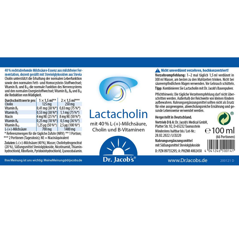 Lactac Holin Doctor Jacob's Drops 100 ml - NewNest Australia