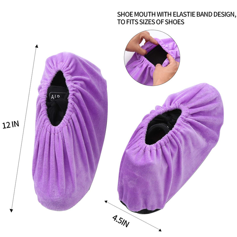 5 Pairs Reusable Non Slip Shoe Covers, Premium Soft Washable Thickened Boot Shoe Covers for Household, Office, Laboratory - NewNest Australia