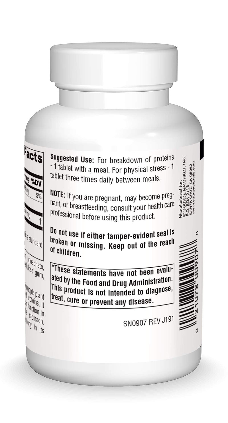 Source Naturals Bromelain 500mg Proteolytic Enzyme Supplement - 120 Tablets - NewNest Australia