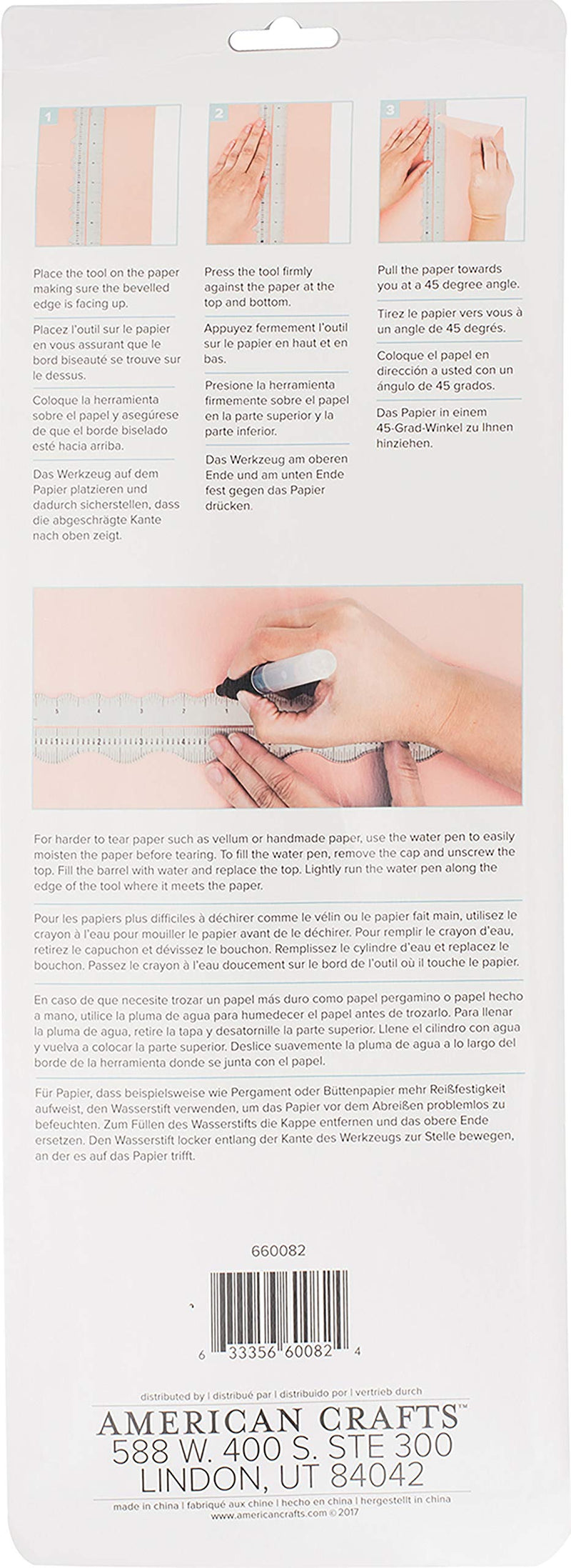 We R Memory Keepers 0633356600824 Rulers & Guides-Tear Guides (4 Piece) - NewNest Australia