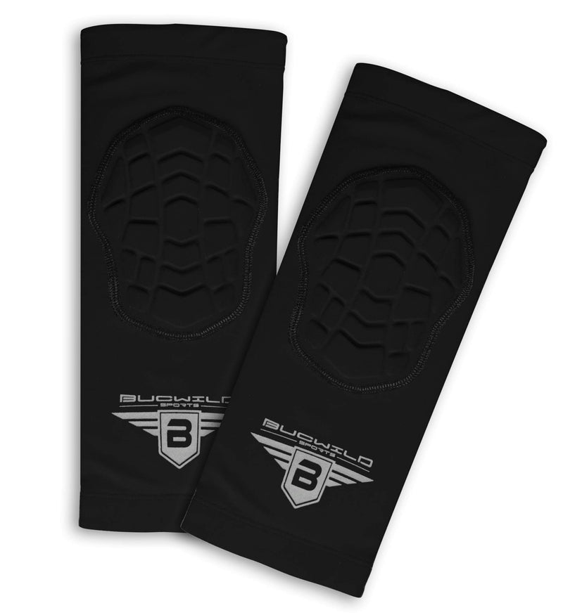 Bucwild Sports Compression Knee Pads for Basketball Volleyball Wrestling - Youth/Kids & Adult Sizes Black XX-Small - NewNest Australia