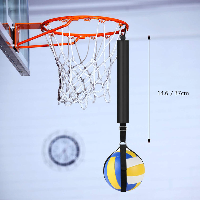 TOBWOLF Volleyball Spike Trainer, Volleyball Spike Training System for Basketball Hoop, Volleyball Equipment Training Aid Improves Serving, Jumping, Arm Swing Mechanics and Spiking Power - NewNest Australia