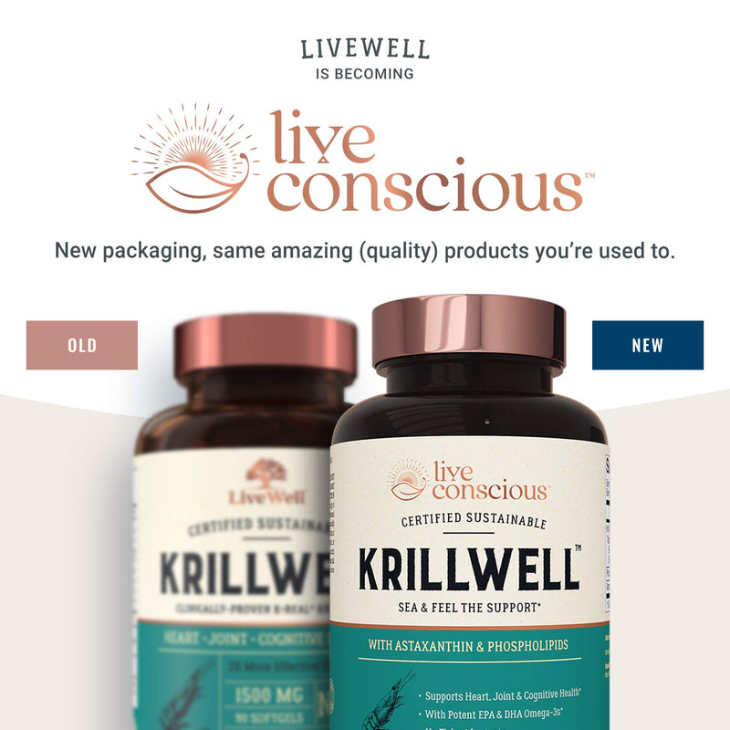 KrillWell Heart, Joint, and Cognitive Support | Certified Sustainable Krill Oil 2X More Effective Than Fish Oil - 30 Day Supply 90 Count (Pack of 1) - NewNest Australia