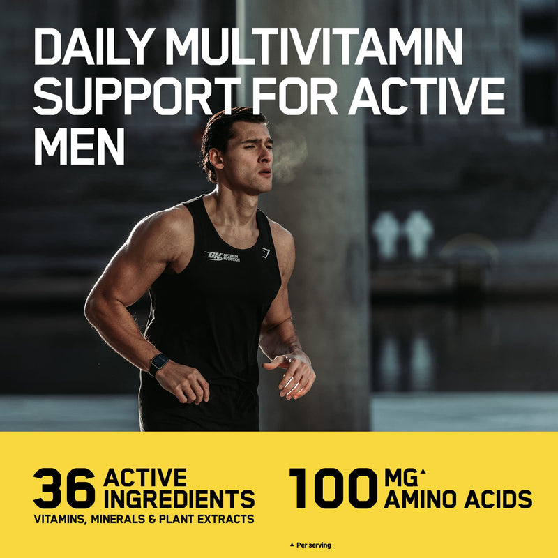 Optimum Nutrition Opti-Men Multivitamin Supplements for Men with Vitamin D, Vitamin C, Vitamin A and Amino Acids, 30 Servings, 90 Capsules 90 Count (Pack of 1) - NewNest Australia