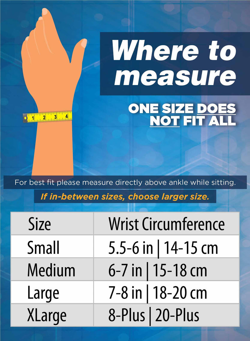 Orthosleeve Ws6 Wrist Brace | Exclusive Compression Technology With 6 Zones | Lightweight, Flexible Comfort | Adapts To The Wrist | Pain Relief From Carpal Tunnel Syndrome, Sprains, Arthritis | Promotes Blood Circulation - NewNest Australia