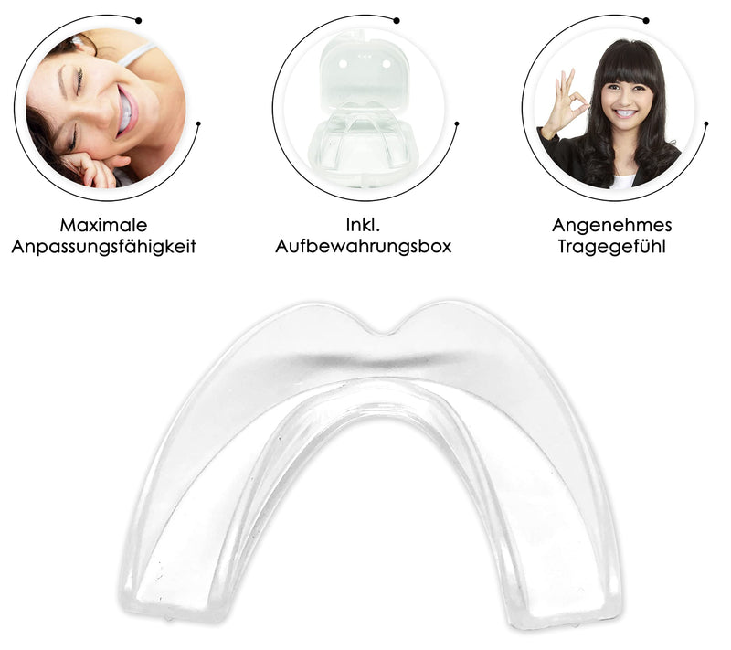 Bruxi-Splint Grinding Splint For Teeth Grinding - Grinding Splint Protection For Tooth And Jaw Joint - Gum Protection Splint - For Bruxism/Cmd With Storage Box - NewNest Australia