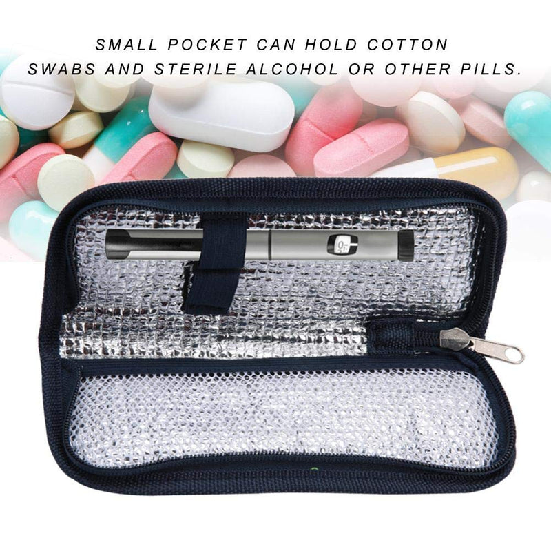 Yunxwd Insulin Cooler Bag, Portable EVA Insulin Pack for Insulin Pen Cooler Bag Insulin Bag for Diabetes Syringes, Insulin Injection and Medication (Deep Blue) - NewNest Australia