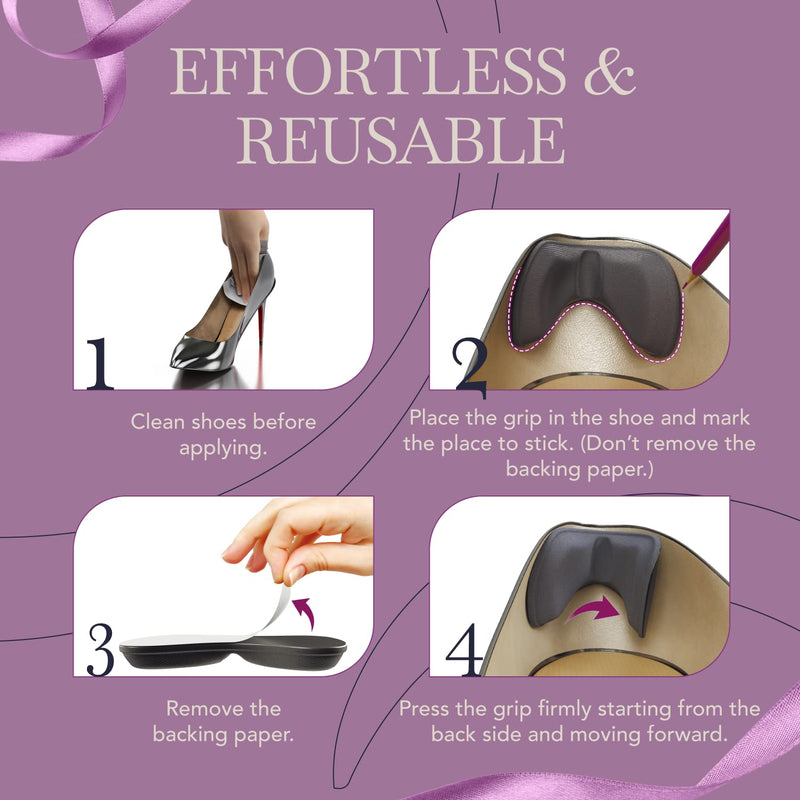 Ballotte Premium Heel Cushion Pads (3M Multicolour - 12 Pack) | Heel Grips/Heel Liners For Women Shoes - Back Of Heel Pads For Shoes That Are Too Big | Shoe Heel Inserts For Women/Men - NewNest Australia