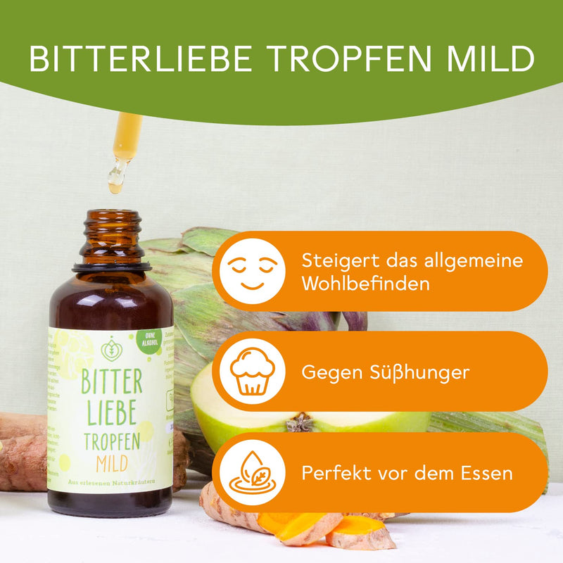 BitterLiebe® mild - bitter drops without alcohol 50ml I Known from The Lions' Den I Bitter drops without alcohol 1 - NewNest Australia