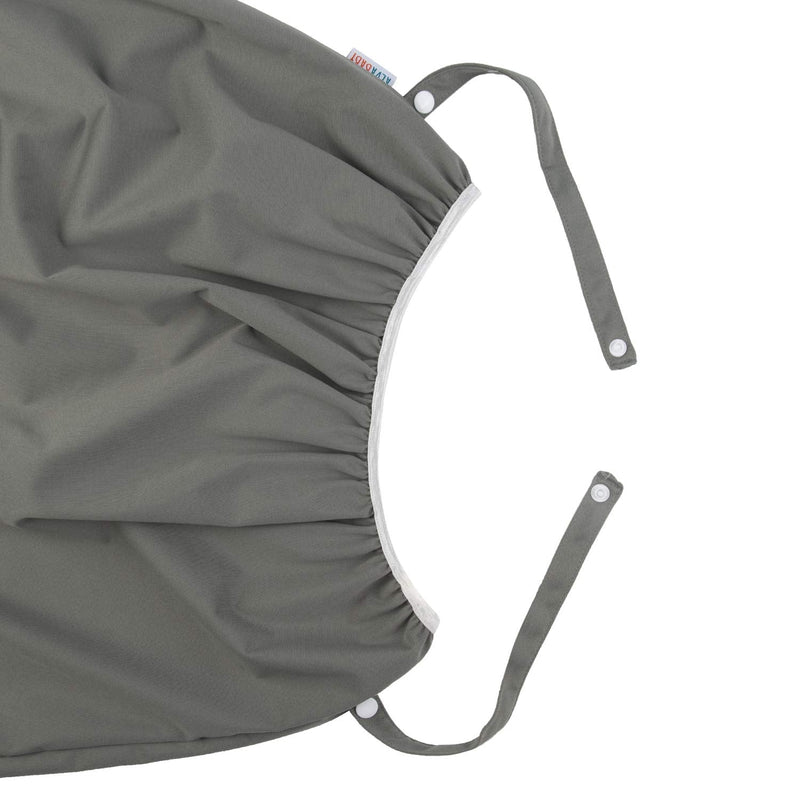 ALVABABY Reusable Diaper Pail Liner for Cloth Diaper,Rubbish Bag,Laundry,Kitchen Garbage Cans (Black Grey, Small Size：5 Gallon) LLS-B2629-US 01 Black and Grey Small Size with Handle - NewNest Australia