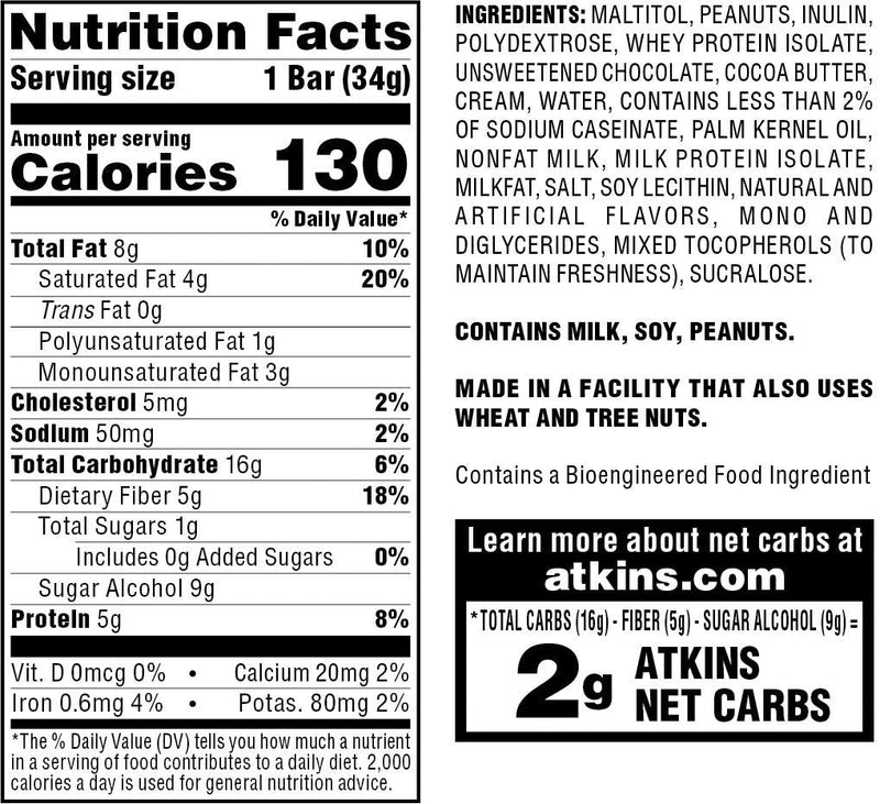 Atkins Endulge Treat, Caramel Nut Chew Bar, Keto Friendly, 10 Count (Value Pack) 10 Count (Pack of 1) - NewNest Australia