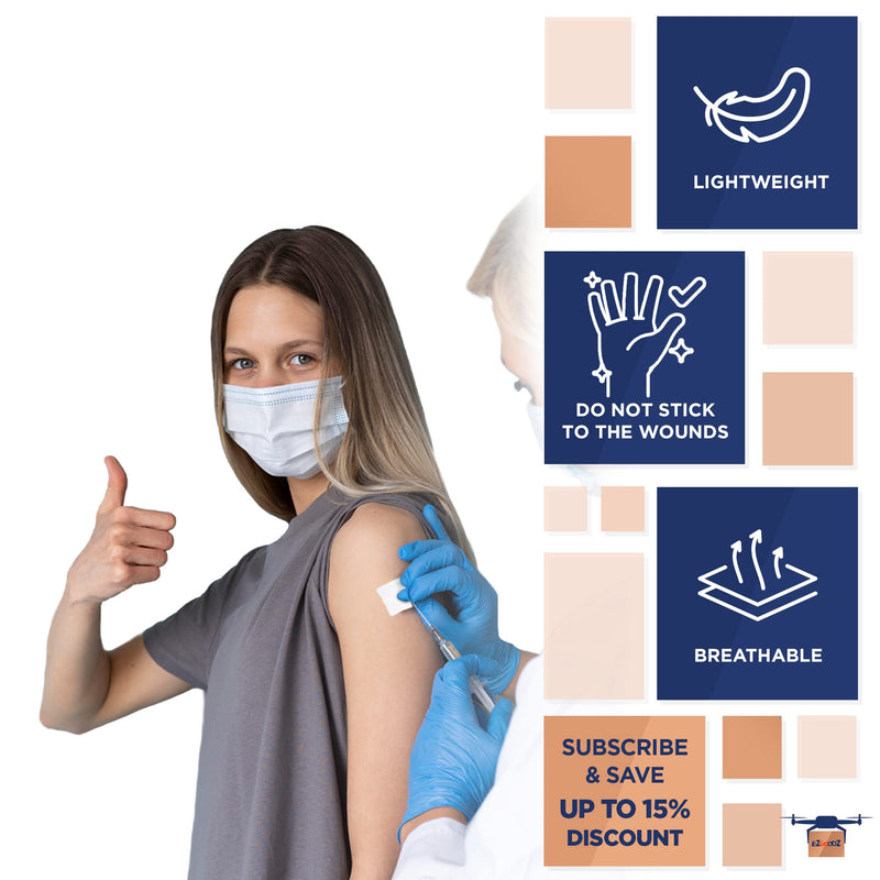 EZGOODZ Cotton Woven Gauze Sponges Pack of 100, Disposable Anti Stick Gauze Dressings 2” x 2”, Individually Packaged 12-Ply Non Sterile Gauze Pads, Non Sterile Gauze Squares Individually Wrapped 2" x 2" / 100 Pack - NewNest Australia
