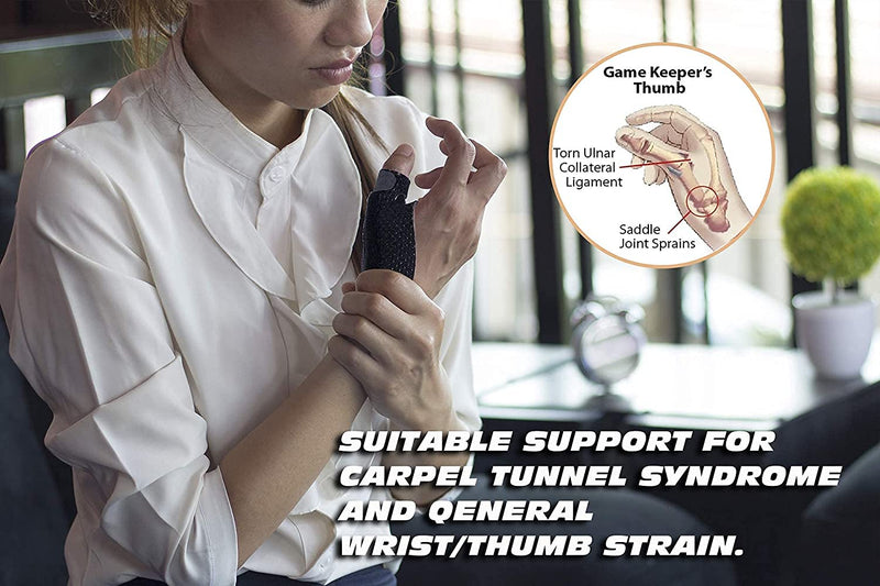 Thx4Copper Thumb Support And Wrist Support For Right And Left Hands, Thumb Orthosis, Breathable, Lightweight, Stabilization And Reduced Thumb Joints, Arthritis And Carpal Tunnel Pressure S/M - NewNest Australia