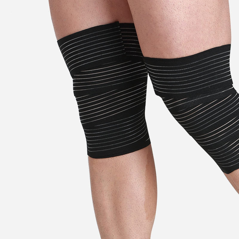 Pack of 2 knee bandages, knee support sports bandage, knee bandage strength sports, compressed knee bandage for arm, elbow, calf, hand, ankle, wrist, knee (180cm, 70 inches) Pack of 2 180cm - NewNest Australia