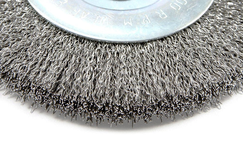 Forney 72744 Wire Wheel Brush, Fine Crimped with 1/2-Inch Arbor, 4-Inch-by-.008-Inch - NewNest Australia