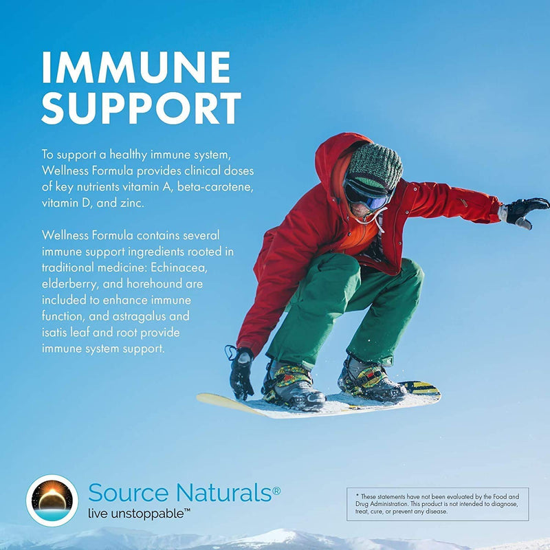 Source Naturals Wellness Formula Bio-Aligned Vitamins & Herbal Defense For Immune System Support - Dietary Supplement & Immunity Booster - 240 Capsules - NewNest Australia