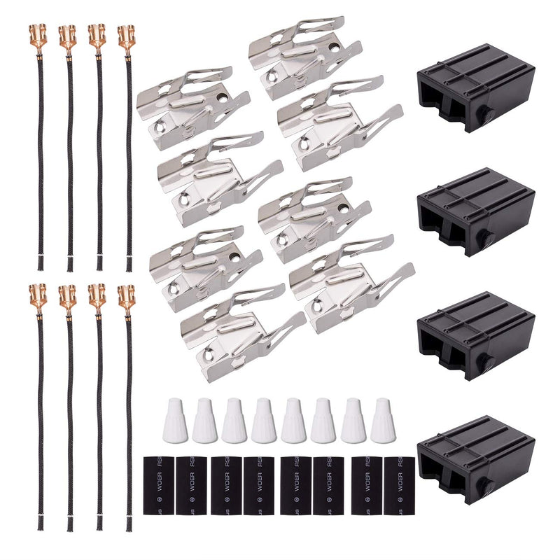 330031 Range Receptacle Burner Receptacle Kit for Whirlpool Kenmore Sears and Roper Refrigerator Oven 814399 5303935058(4 Pack) - NewNest Australia