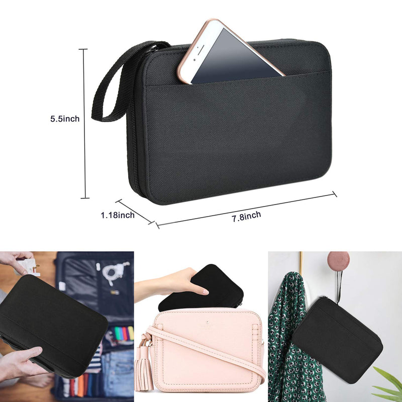 Marcoon Sewing KIT, DIY Sewing Supplies with Sewing Accessories, Portable Mini Sewing Kit for Beginner, Traveller and Emergency Clothing Fixes, with Premium Black Carrying Case (B) - NewNest Australia