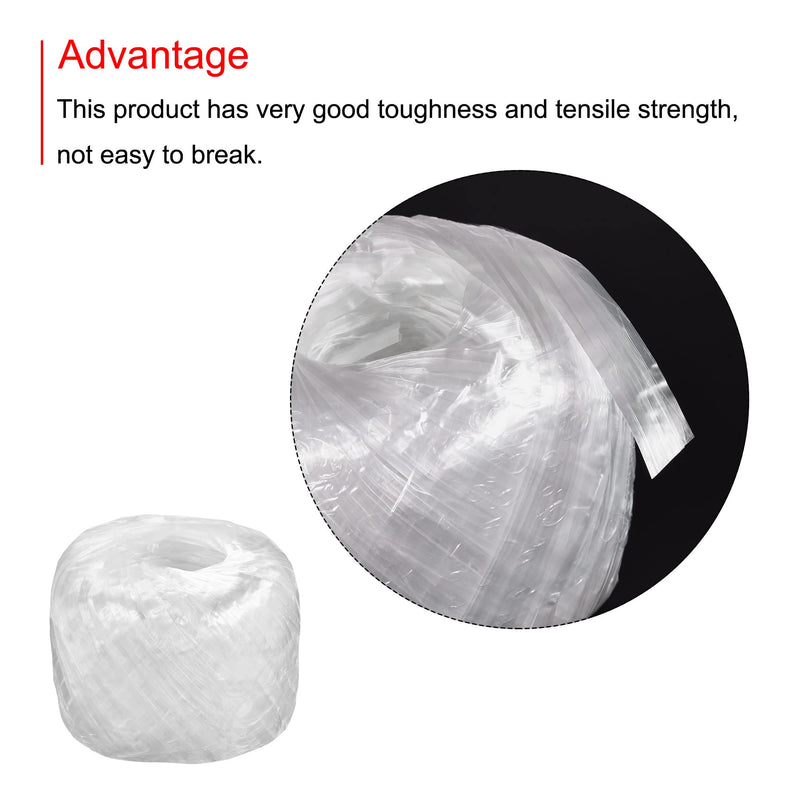 MECCANIXITY Polyester Nylon Plastic Rope Twine Household Bundled for Packing Gardening Craft,350m Length,White - NewNest Australia