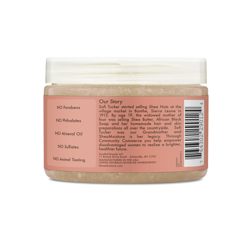 SheaMoisture Illuminating Hand and Body Scrub for Dull Skin Coconut and Hibiscus Cruelty-Free Skin Care 12 oz Coconut-Hibiscus - NewNest Australia