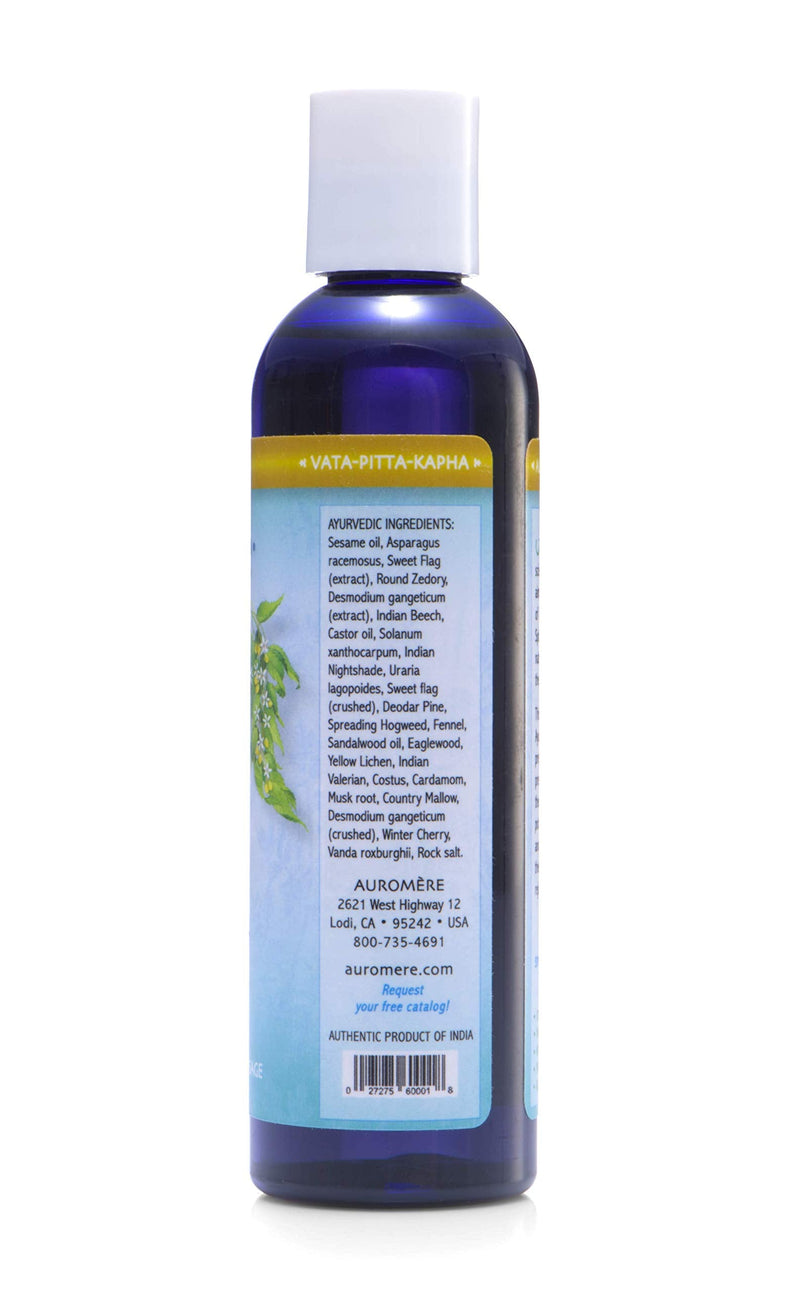Auromere Ayurvedic Massage Oil - Vegan, Cruelty Free, Natural, Non GMO, with Cold-Pressed Sesame Oil Infused with 25 Herbal Extracts (4 fl oz), 1 Pack - NewNest Australia