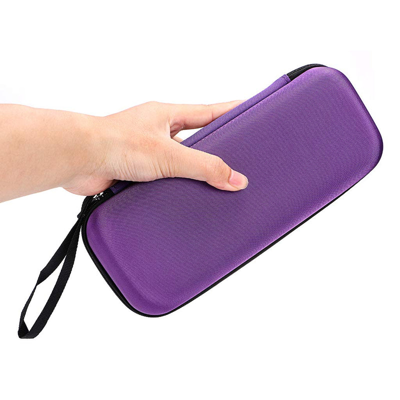 BTSKY 20 Bottles EVA Essential Oil Case, Can Hold 10ml, 10ml Rollers & 5ml - Durable Waterproof Hard Shell Essential Oils Carrying Case Nail Polish Storage Organizer, Purple (No Essential Oils) - NewNest Australia