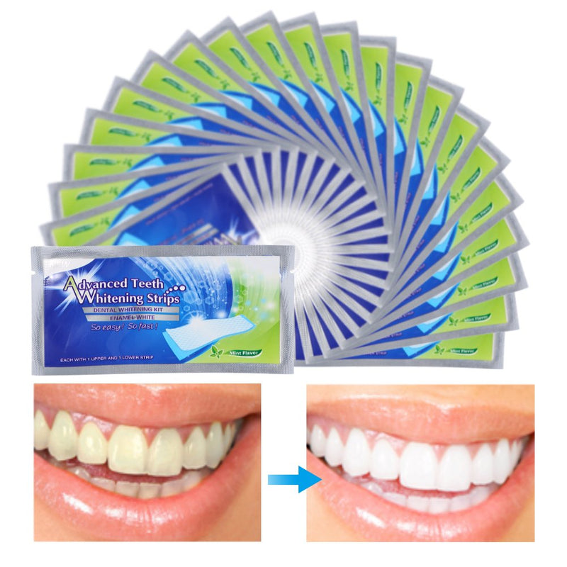 Pack Of 28 Teeth Whitening Strips, Whitening Strips, Teeth Whitening Strips With Advanced No-Slip Technology, Professional Teeth Whitening Gel Strip, Effective Dental Care Kit - NewNest Australia