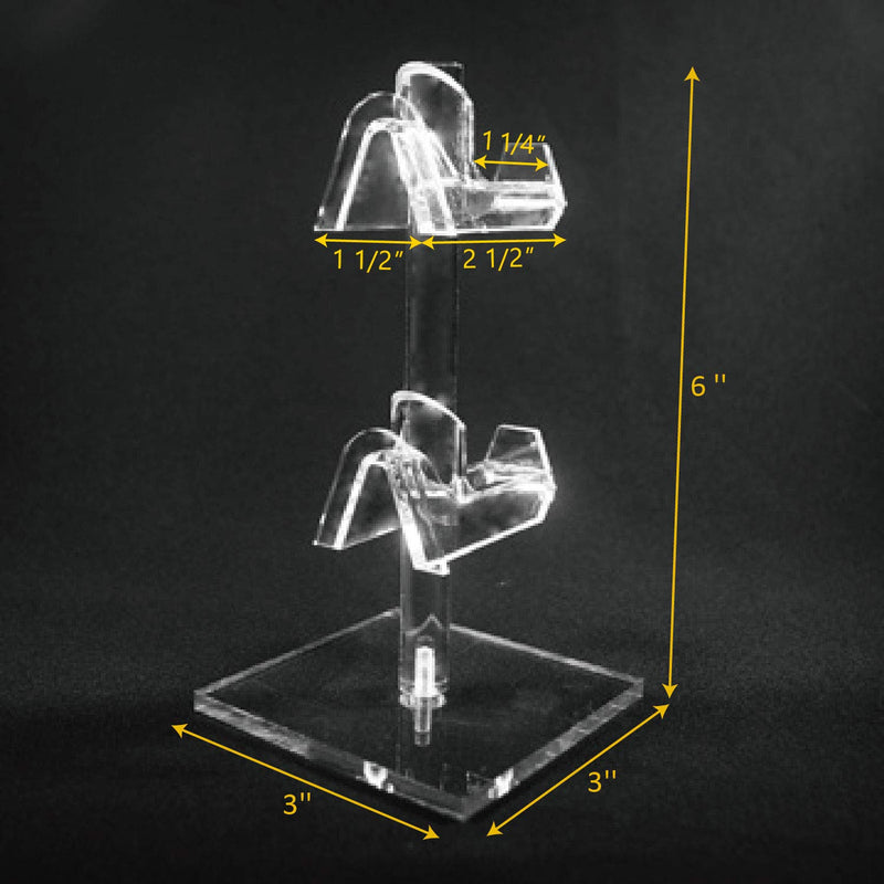 NewNest Australia - Mooca 2 Piece Acrylic Eyeglasses Frame Riser Display Stand (2 Frames for Each Holder) 2 Frame Stand, 2 Pcs 