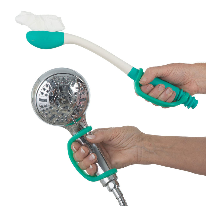 EazyHold Aqua Silicone Adaptive Aid, Universal Cuff Hand Grip Assistive Device for Rehab Patients, Disabled, Cerebral Palsy, Special Needs, Arthritis, Parkinsons, Stroke, Physical Therapy 2-Pack 6.5" - NewNest Australia