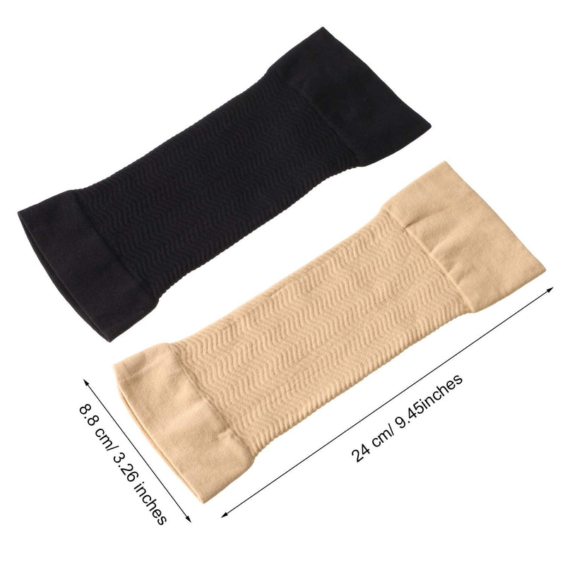 4 Pairs Slimming Arm Sleeves Arm Elastic Compression Arm Shapers Sport Arm Shapers for Women Girls - NewNest Australia