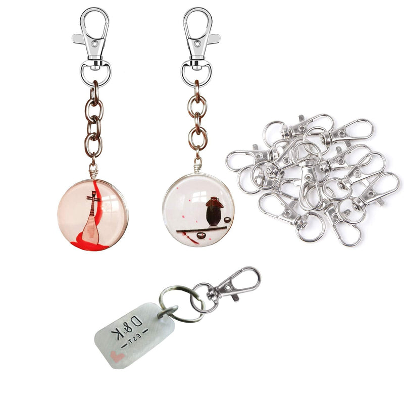 60Pcs Key Chain Clip Hooks Swivel Clasps Lanyard Snap Hook Lobster Claw Clasp for Keychain DIY Jewelry Crafts 60 - NewNest Australia