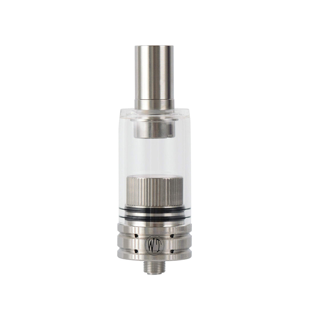 WOLFTEETH MR. Bald III A Core with Detachable S/S Mouthpiece 3 in 1 510 Compatible Atomizer Vaporizer Burner for Dry Herb/Wax/E-Liquid | Huge Vapor | Apply to 5W-25W Mod | Nicotine Free 113103 Integrated Glass Tank - NewNest Australia