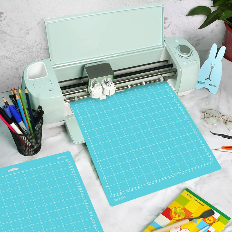 Cutting Mat for Cricut Maker/Explore Air 2/Air/One (12x12Inch),6 Pack Light Grip Blue Adhesive Sticky Non-Slip Mats for Cricut Blue for Cricut 12x12in(6 pack) LightGrip - NewNest Australia