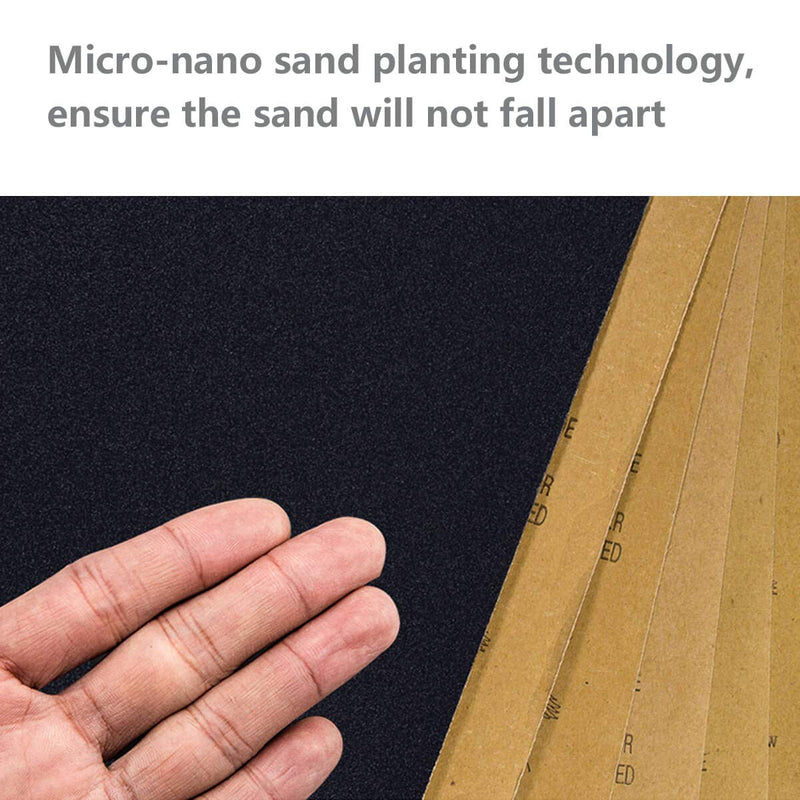 Wet Dry Sandpaper, Assorted 3000/2500/2000/1500/1200/1000 Grit for Automotive Wood Sanding, 54 Sheets 1000-3000 - NewNest Australia