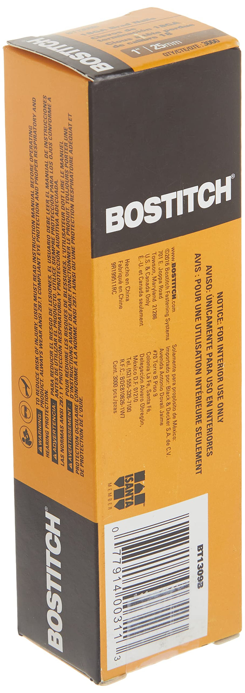 BOSTITCH Brad Nails, 18 GA, 1-Inch, 3000-Pack (BT1309B) - NewNest Australia