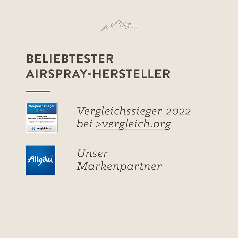Allg√§Uquelle Organic Airspray - Comparison Winner 2022 - With 100% Organic Oils Allg√§Uer Refreshment Lemongrass Orange Bergamot (100 Ml) Natural Organic Room Fragrance With Essential Oils Organic Room Spray Natural - NewNest Australia