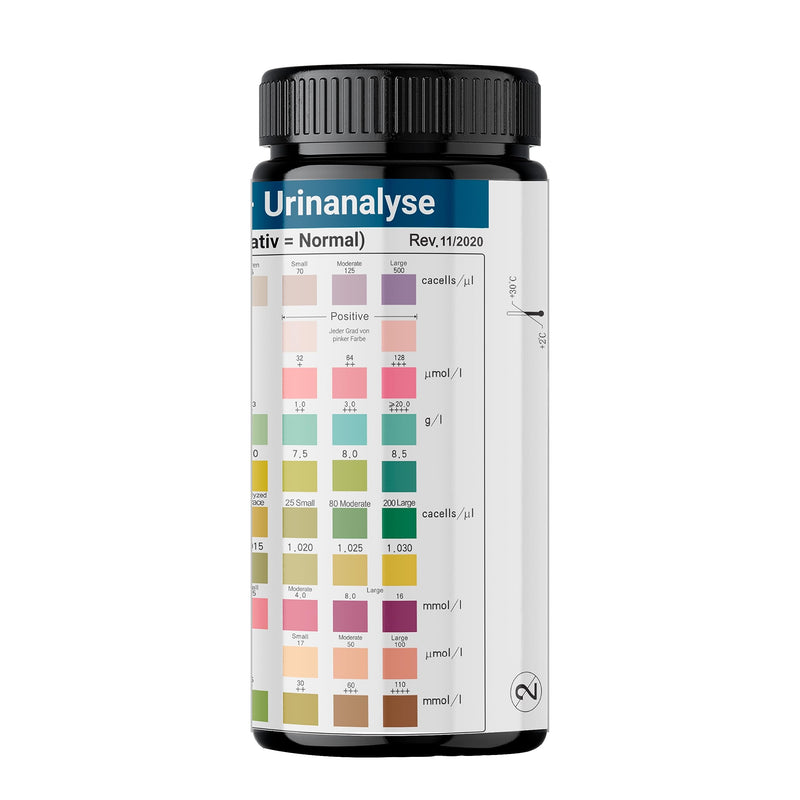 Urine Strips with 10 Indicators Health Test Urine Analysis Strips Ketosis Glucose pH Value Test Strips Pack of 100 - NewNest Australia