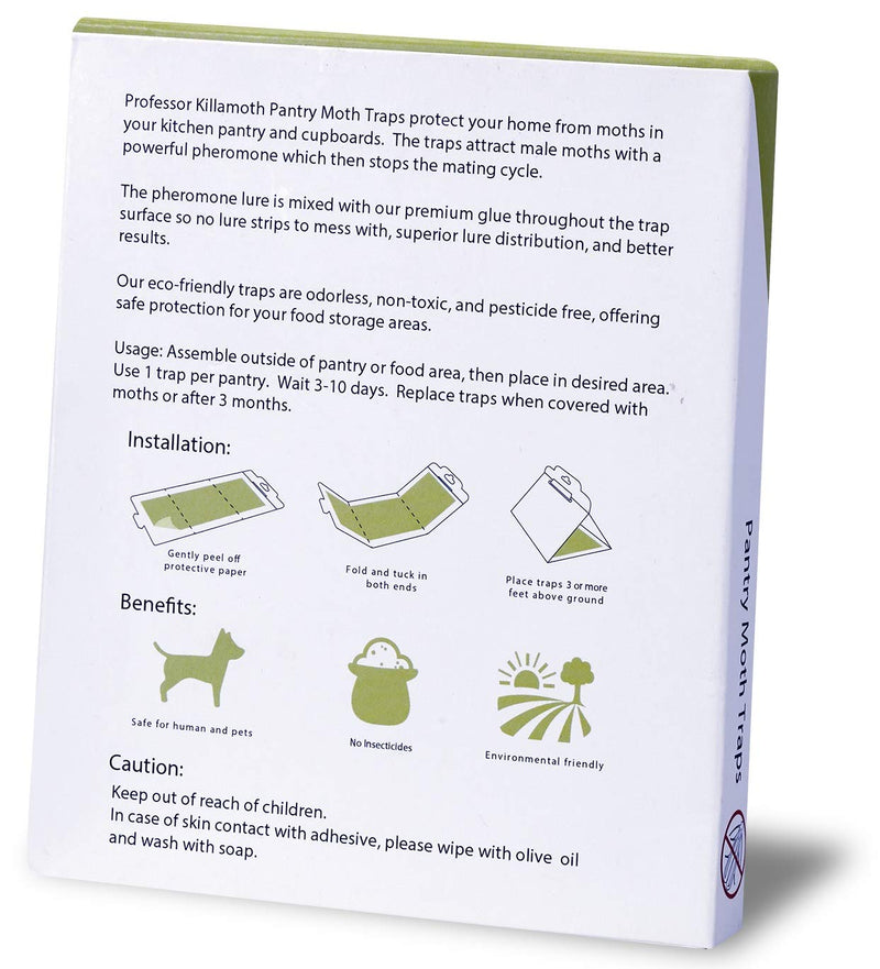 NewNest Australia - Professor Killamoth Pantry Moth Traps 6 Pack | Child and Pet Safe | No Insecticides | Premium Attractant 