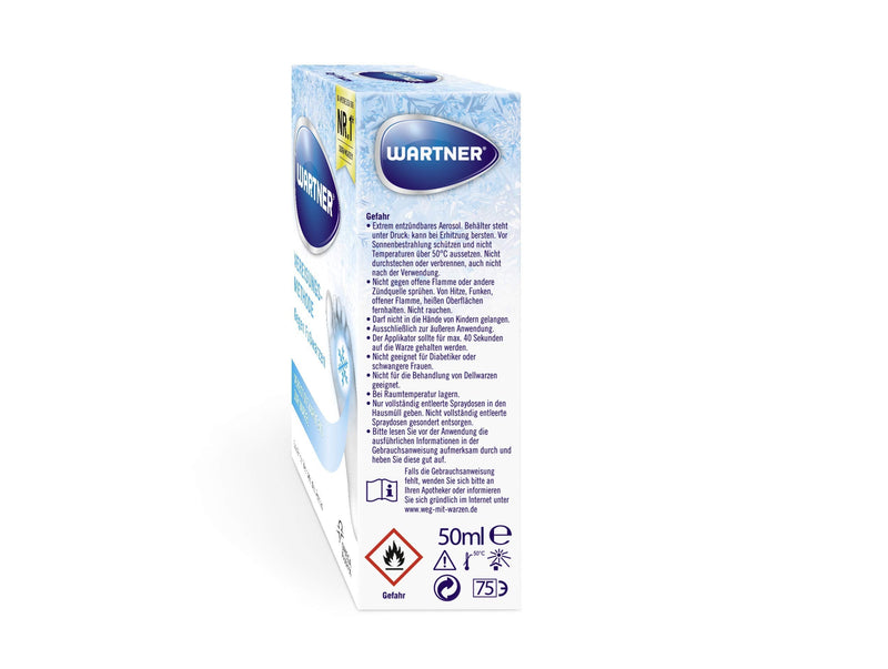 WARTNER wart icing against foot warts - spray for the treatment of foot warts - wart cryotherapy for self-treatment for children and adults - pack of 1, 1 x 50ml - NewNest Australia