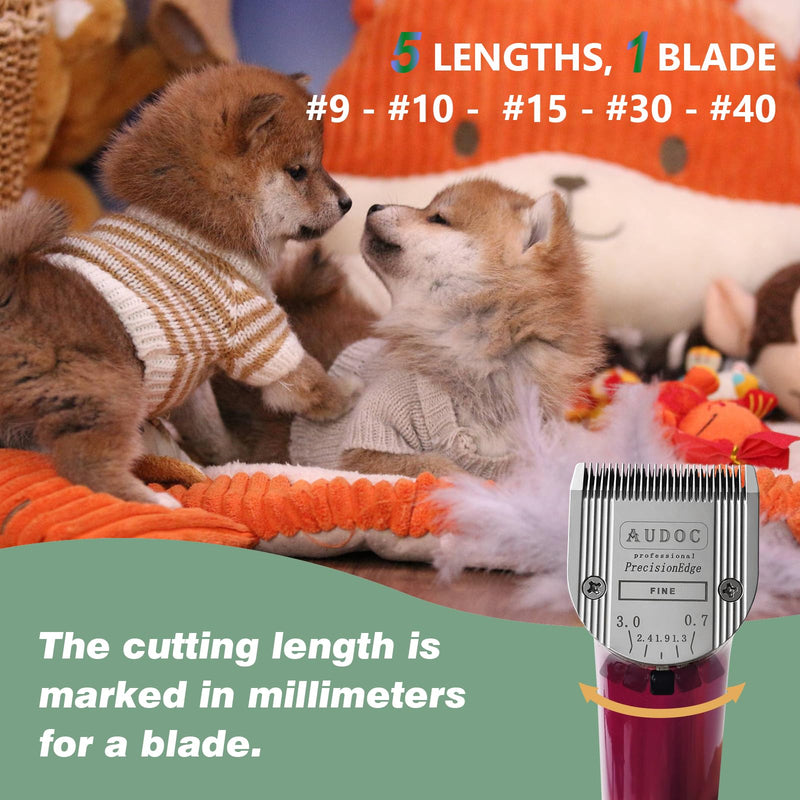 Audoc 2-Pack Professional Tier 5-In-1 Blade With Adjustable Cutting Length From 0.7-3Mm, Compatible With Wahl Arco, Bravura And Moser Arco 1870/1871/1872/1873/1854 - NewNest Australia