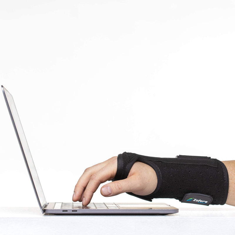 Carpal Tunnel Wrist Brace Support and Metal Splint Stabilizer [Single] - Helps Relieve Tendinitis Arthritis Carpal Tunnel Pain - Reduces Recovery Time for Men Women - Left (S/M) Small/Medium (Pack of 1) Left Hand - NewNest Australia