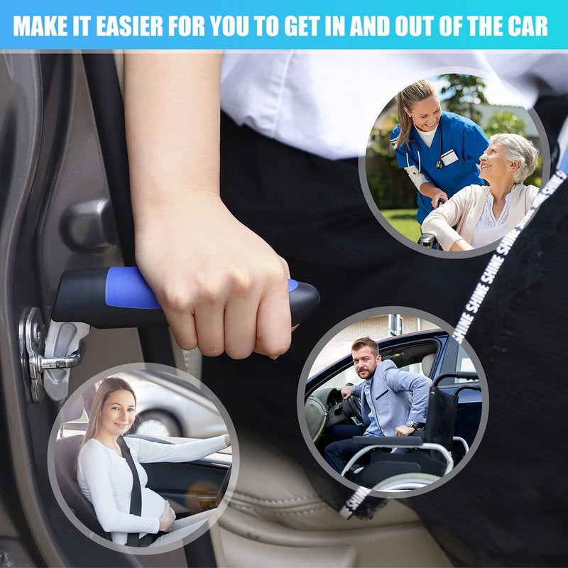Fox·Bunny Car Door Armrest for Disabled, Portable Car Cane Grab Bar Mobility Aid, Car Cane Mobility Aid Used as Standing Assist Mobility Aid Armrest, Car Emergency Escape Tool, Window Breaker - NewNest Australia